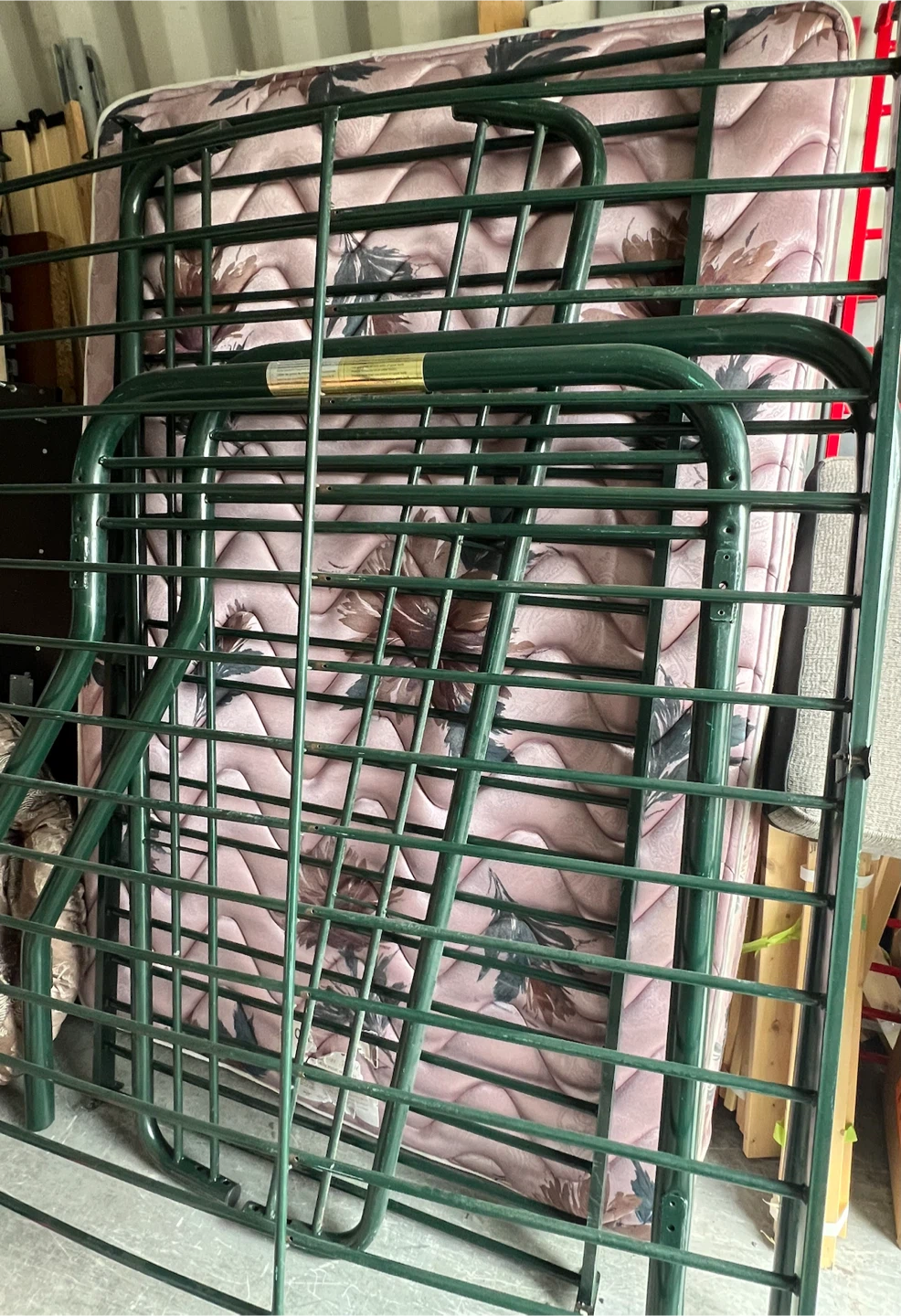 Twin over Double Green Metal Bunkbed *Can Deliver* - photo 5