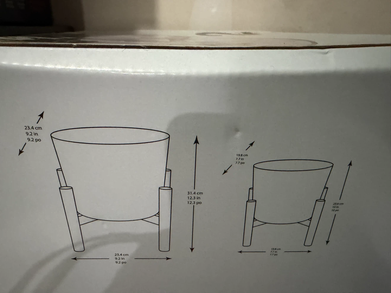 Inside Outside Garden Ceramic Planters with Bamboo Stands - photo 4