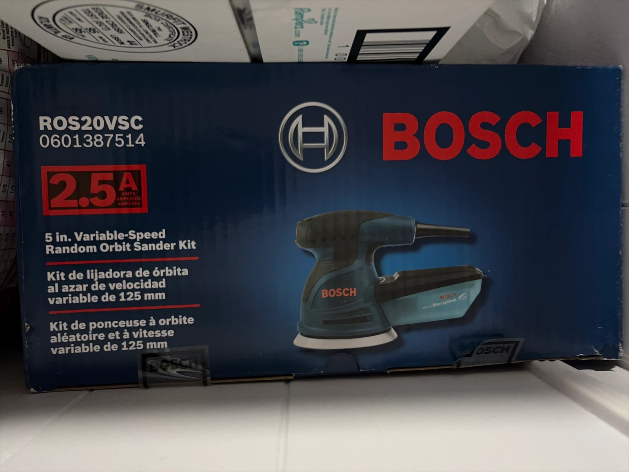 Bosch ROS20VSC 5-inch Variable-Speed Random Orbit Sander Kit