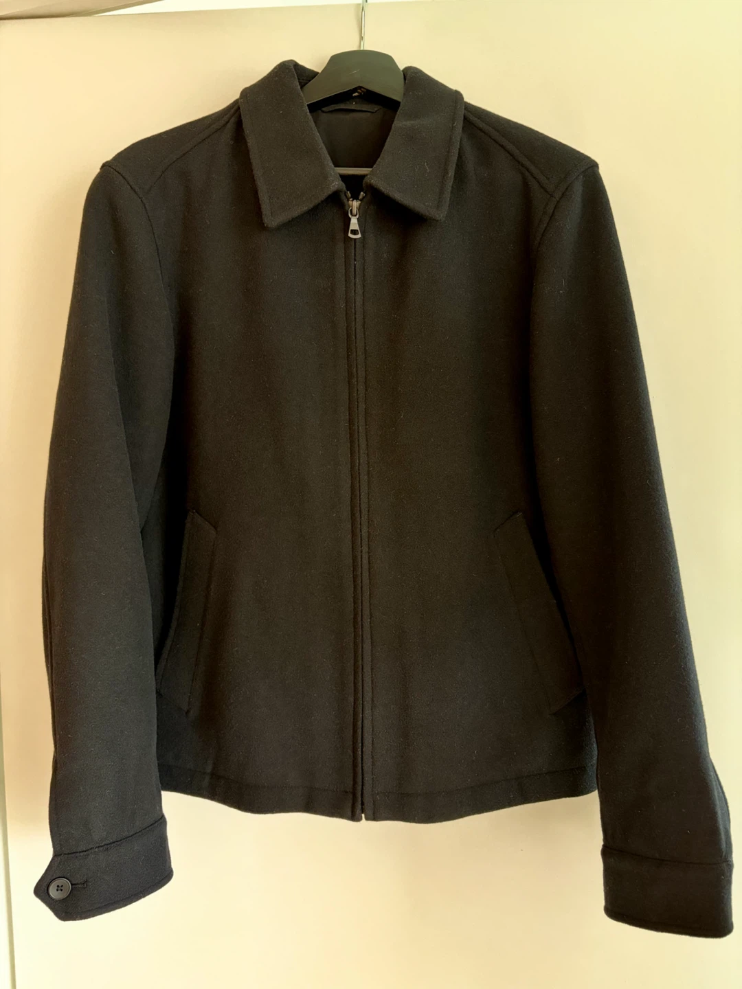 Uniqlo Navy Jacket Single Collar Blouson