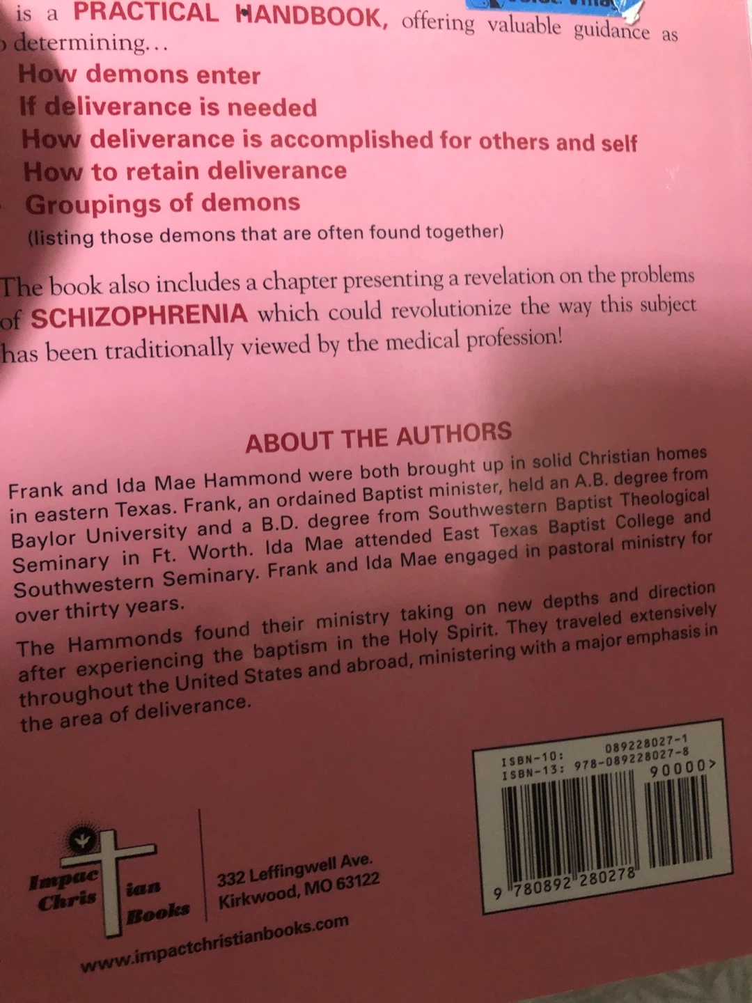Pigs in the Parlor: The Practical Guide to Deliverance - photo 2