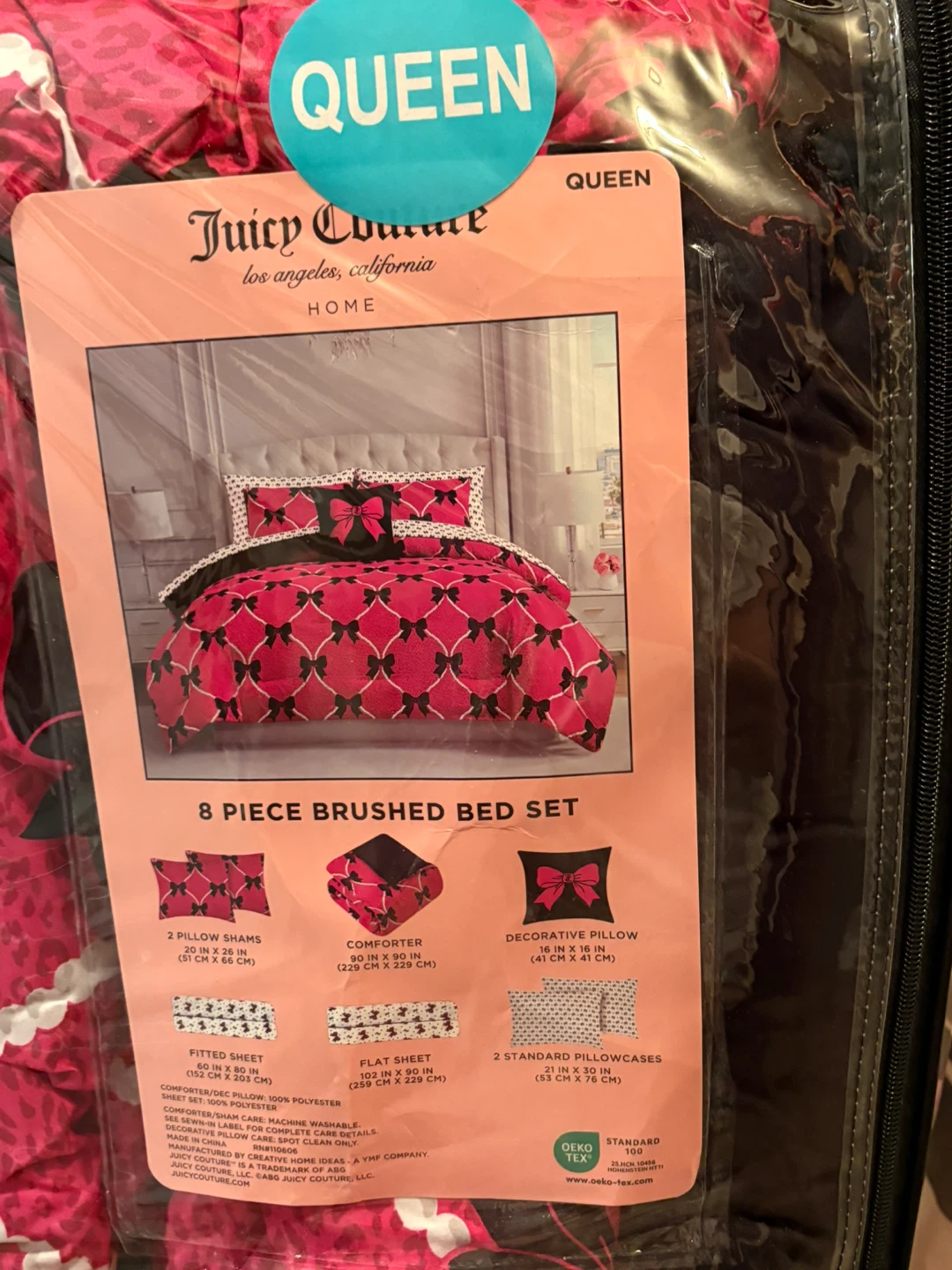 Juicy Couture Queen 8-Piece Brushed Bed Set - photo 2