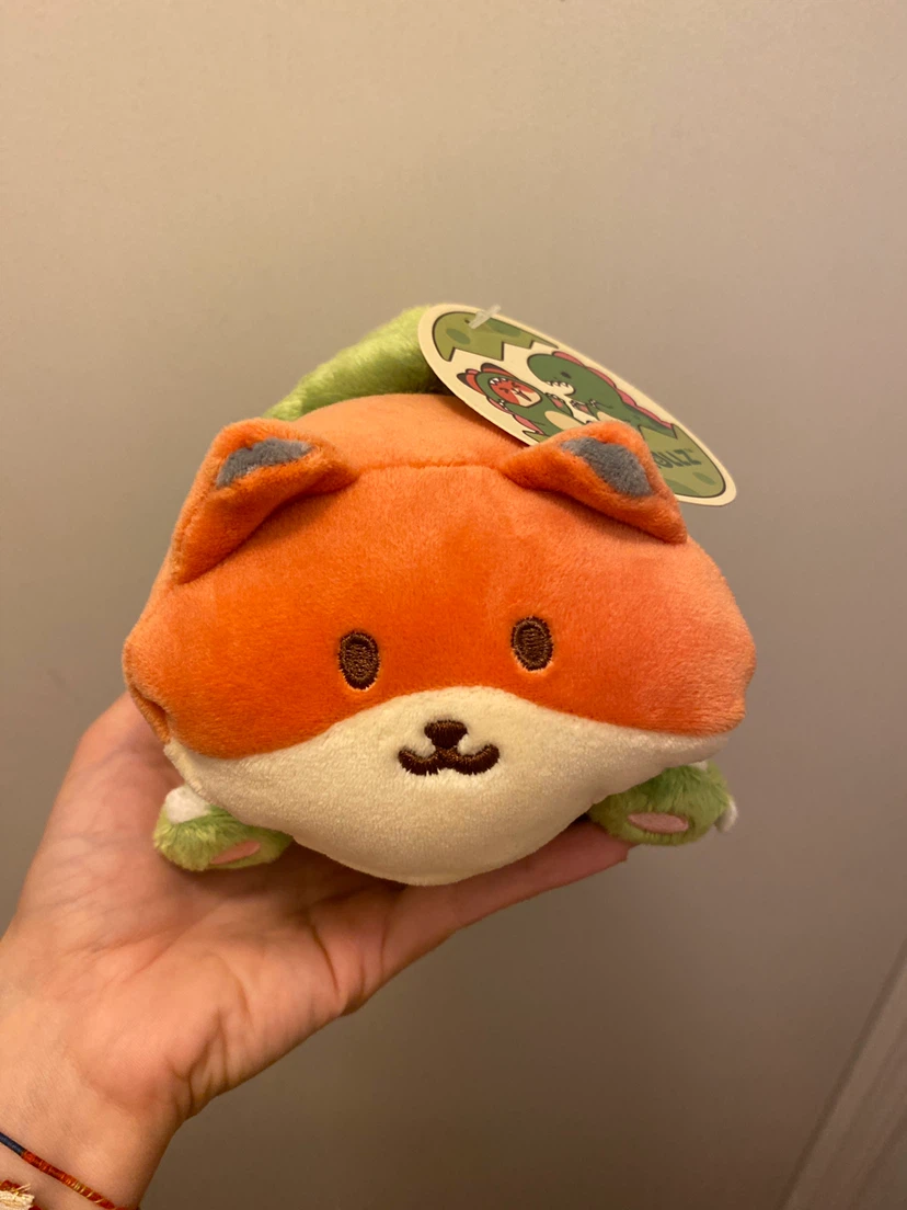 Anirollz Plush Fox in Dinosaur Costume