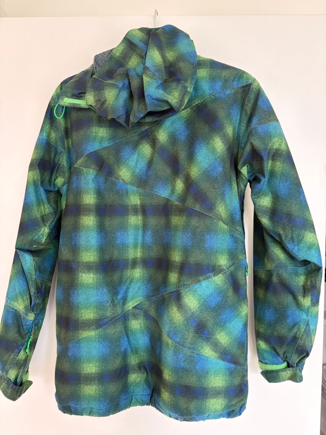Columbia Waterproof Ski Jacket Green Plaid Small - photo 2