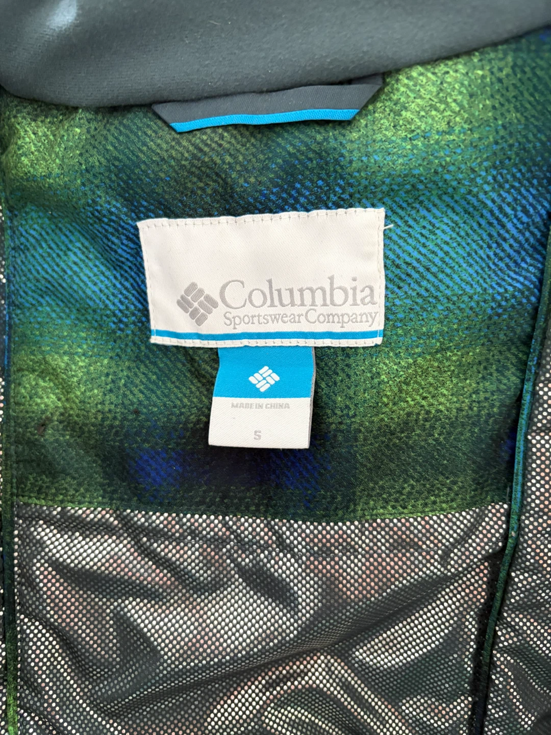 Columbia Waterproof Ski Jacket Green Plaid Small - photo 3
