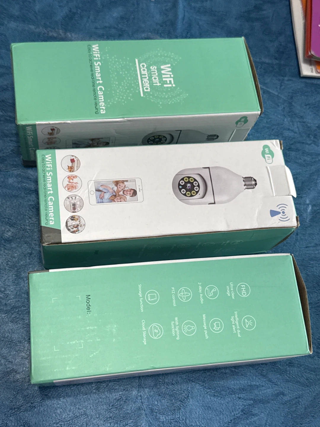 WiFi Smart Light Bulb Security Camera