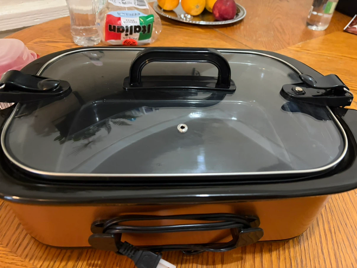 Copper Rectangular Electric Skillet - photo 2