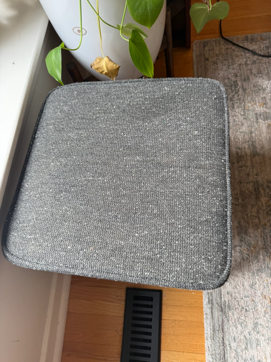 Mid-Century Modern Style Fabric Stool - photo 3