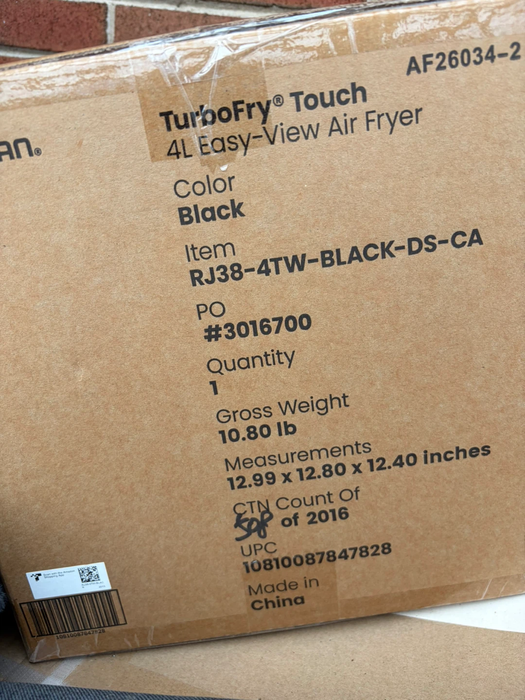 Chefman TurboFry Touch 4L Easy-View Air Fryer - photo 2