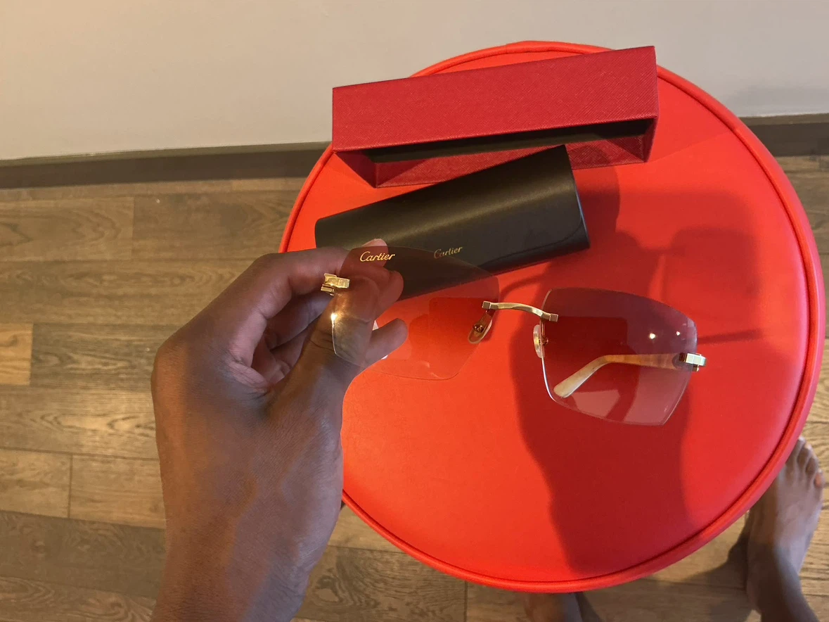 Cartier rimless sunglasses with case - photo 2