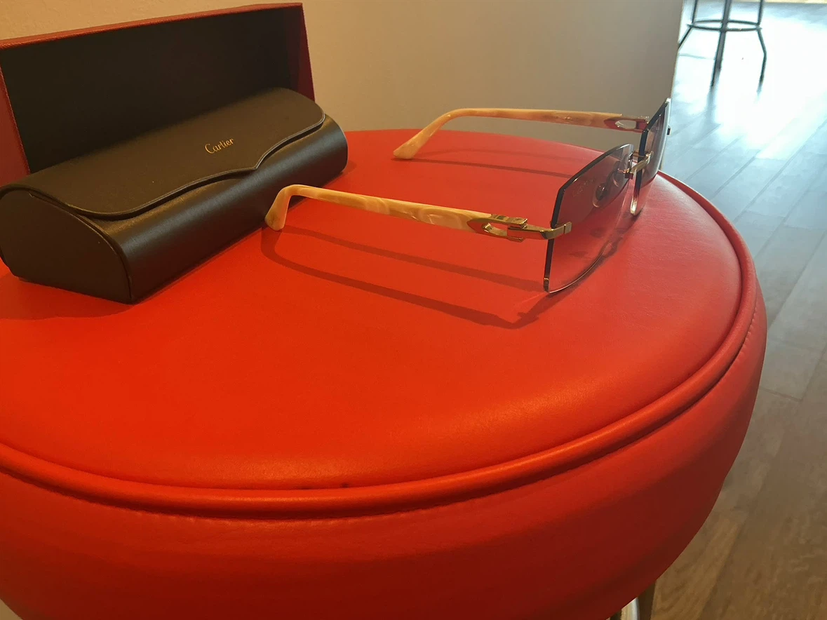 Cartier rimless sunglasses with case - photo 4