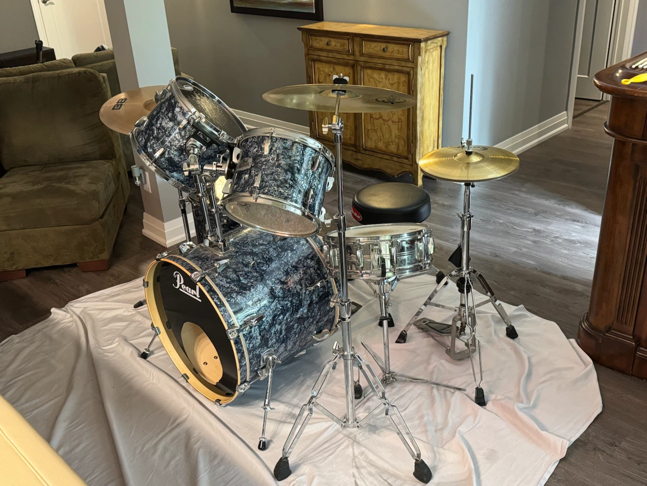 Pearl EXR Export Series Drum Set - Prism Blue - photo 2