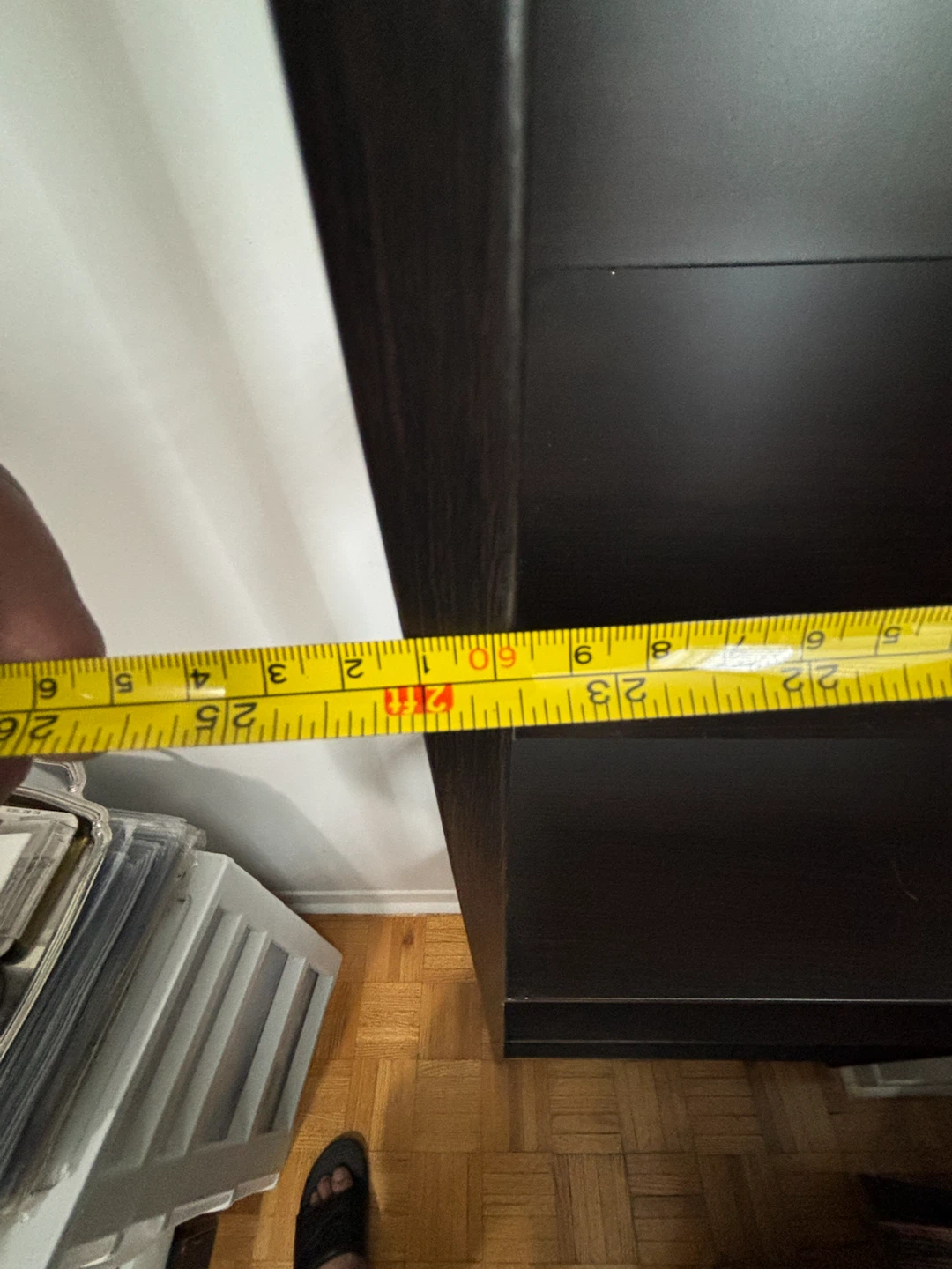 X 2 Dark Brown Wooden Bookshelf - photo 3