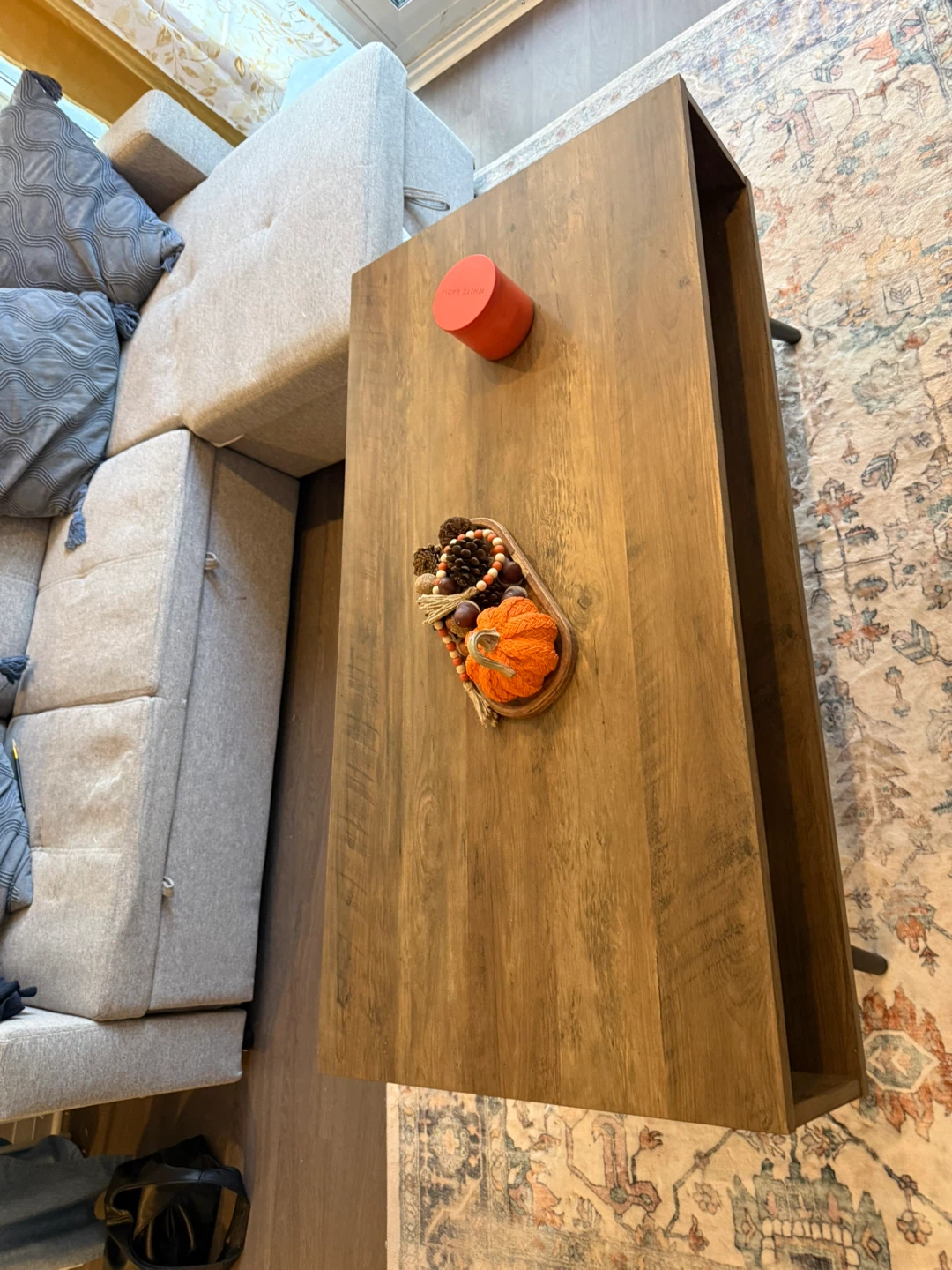 Modern Wood Grain Coffee Table