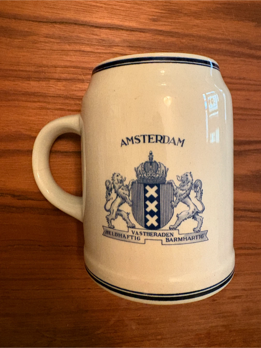 Delft Holland Amsterdam Souvenir Beer Mug