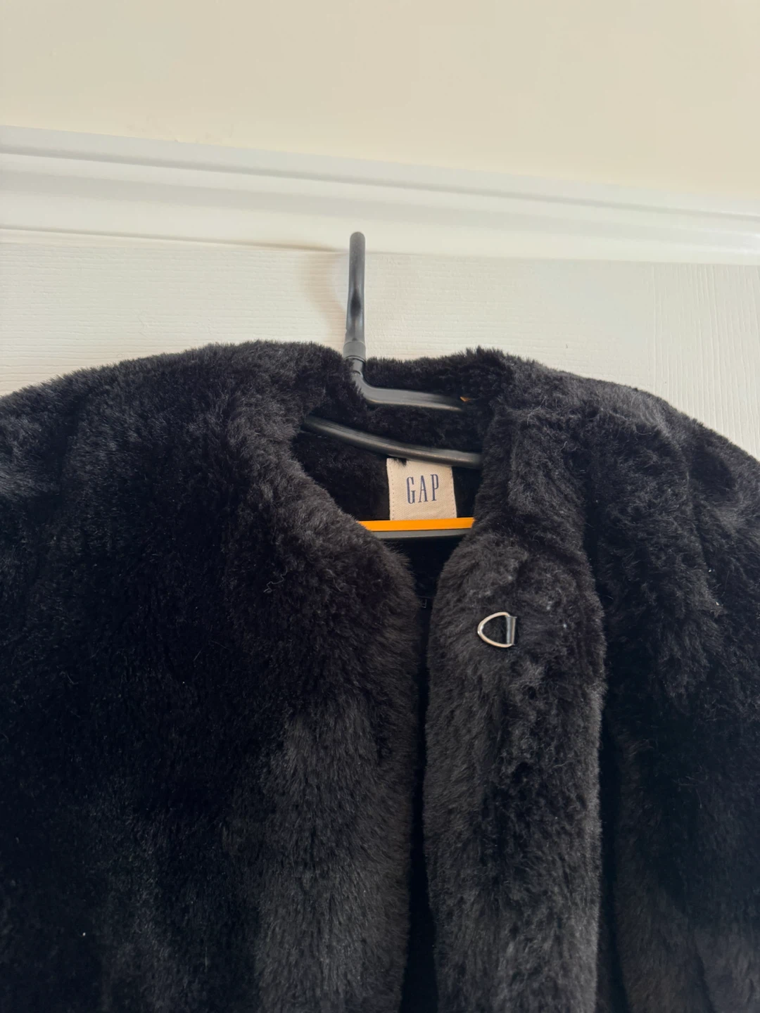 Gap Black Faux Fur Coat - photo 2