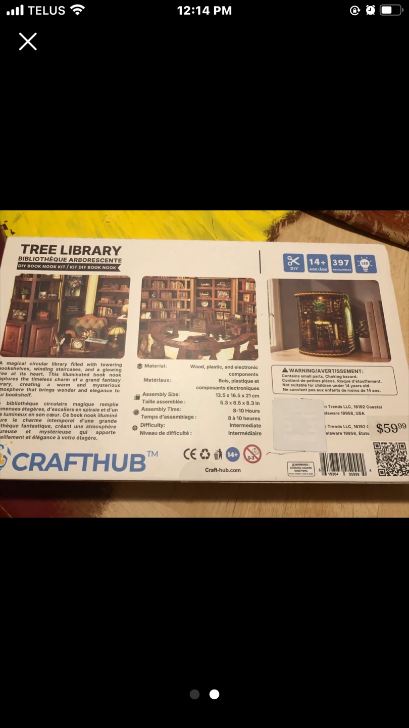 Crafthub Tree Library DIY Book Nook Kit - photo 2