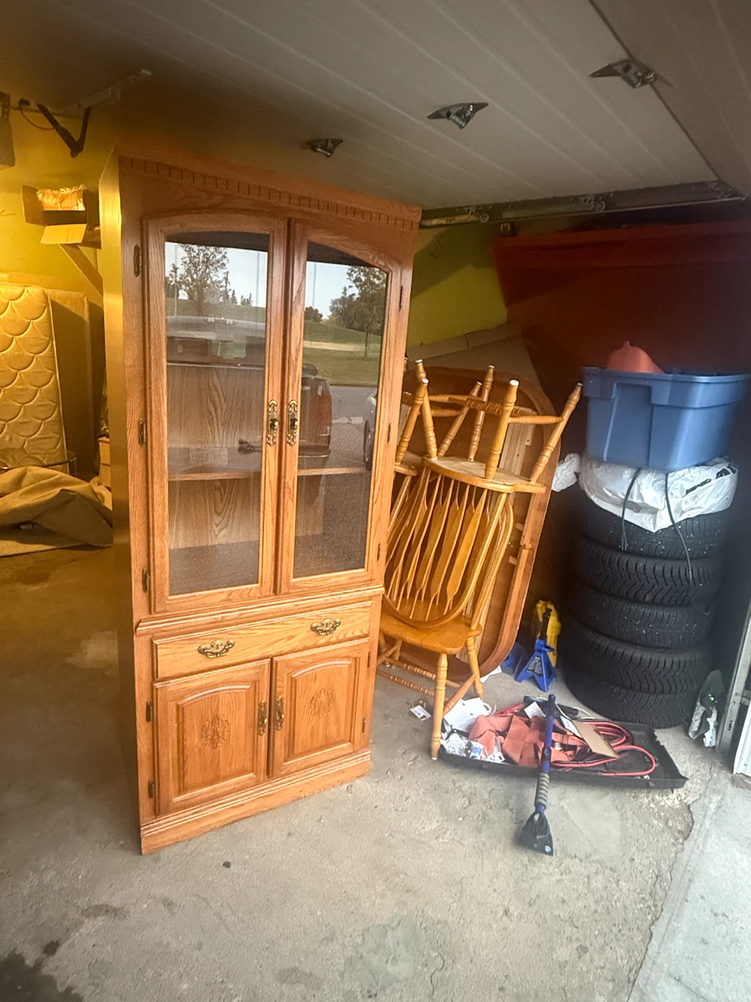 Oak China Cabinet - photo 2