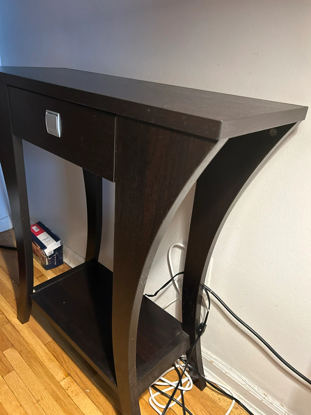 Black Console Table with Drawer - photo 3