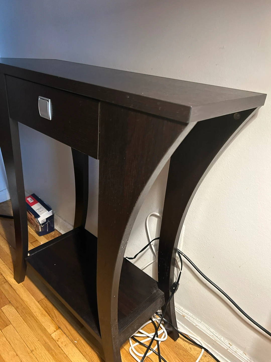 Black Console Table with Drawer - photo 4