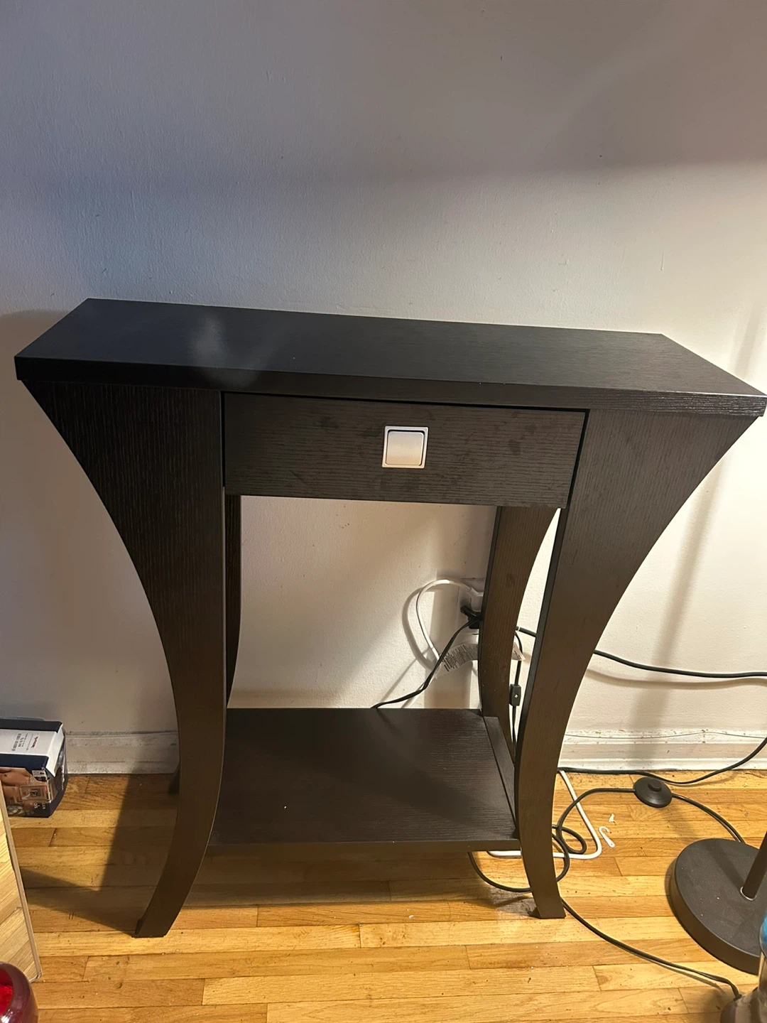 Black Console Table with Drawer - photo 5