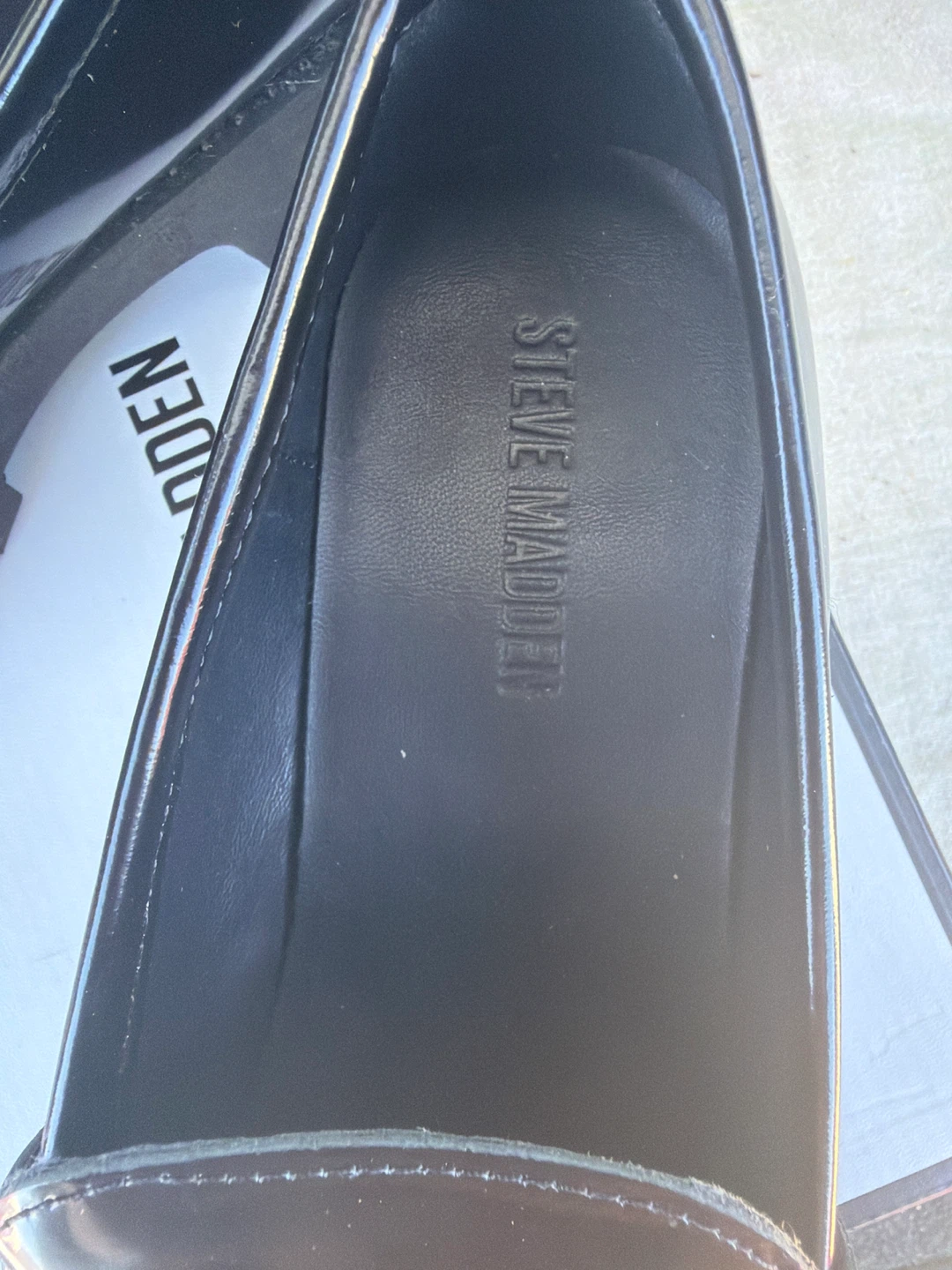 Steve Madden Black Loafers Size 9.5 - photo 2