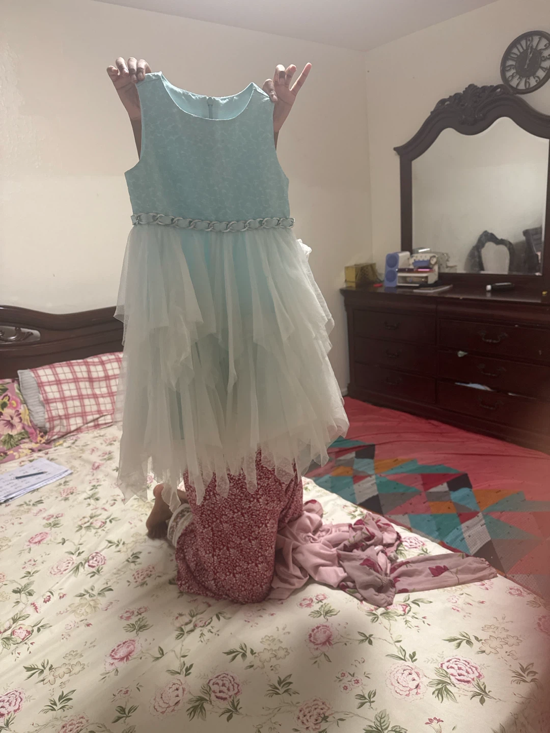 Girls light blue dress - photo 2