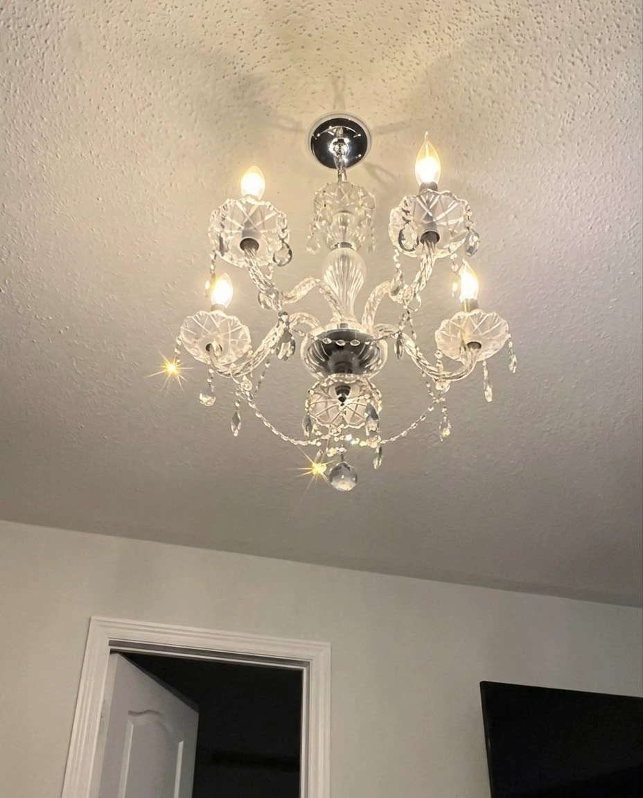 Elegant 5-Light Crystal Chandelier – Polished Chrome - photo 2