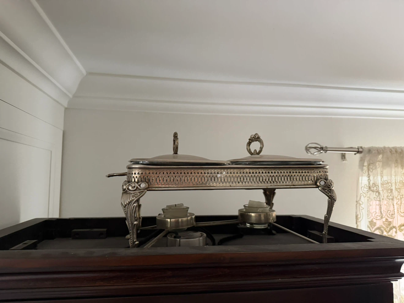 Double Buffet Server with Tea Light Warmers