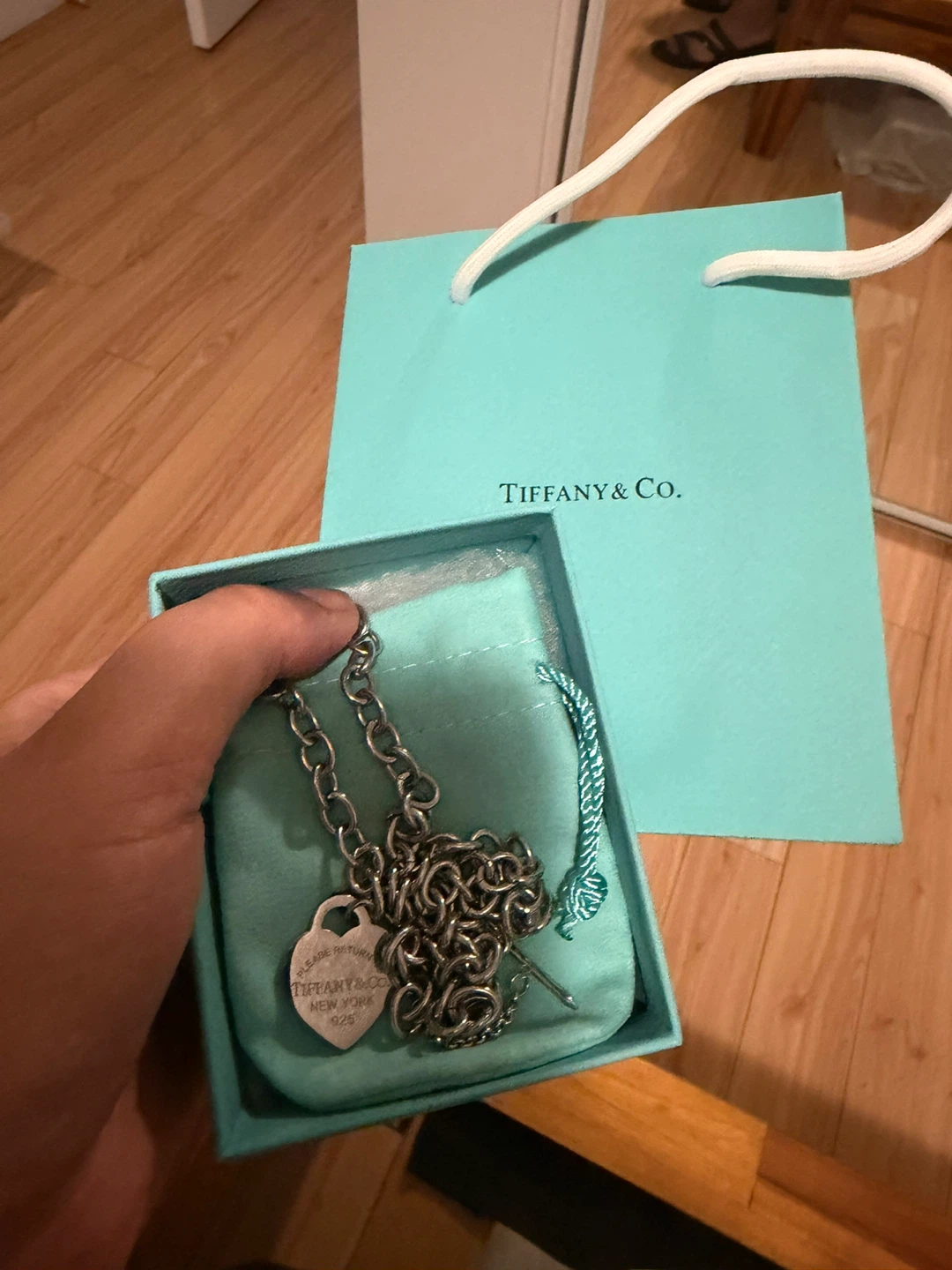 Tiffany & Co. Heart Tag Chain Link Necklace - photo 3