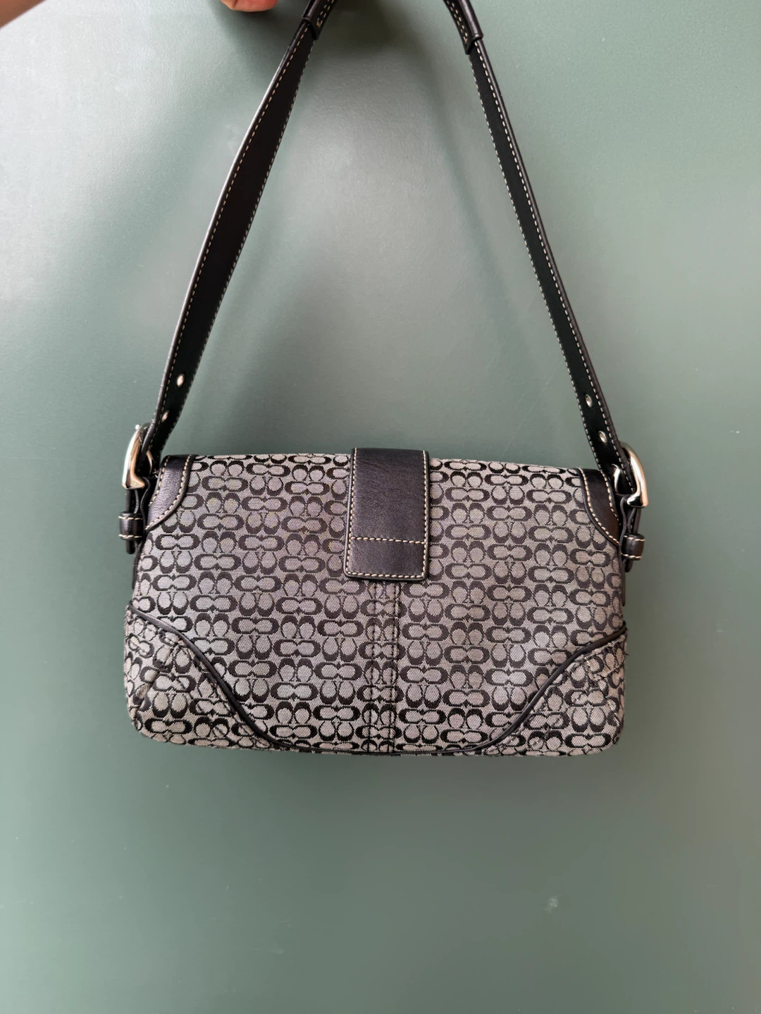 Coach black soho flap canvas bag - photo 2