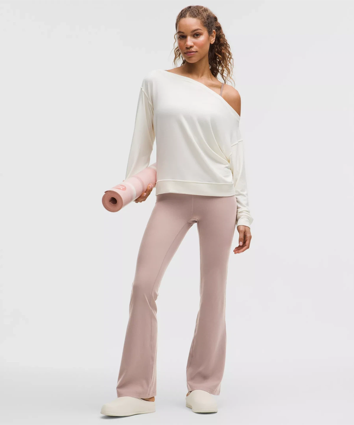 Lululemon Groove Nulu High Rise Flared Pants (Ashen Rose)