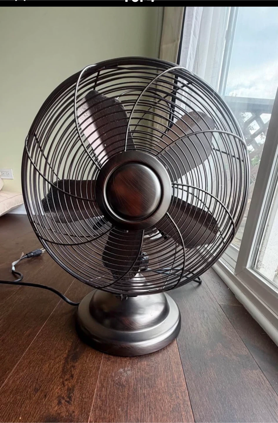 Vintage Style Metal Table Fan