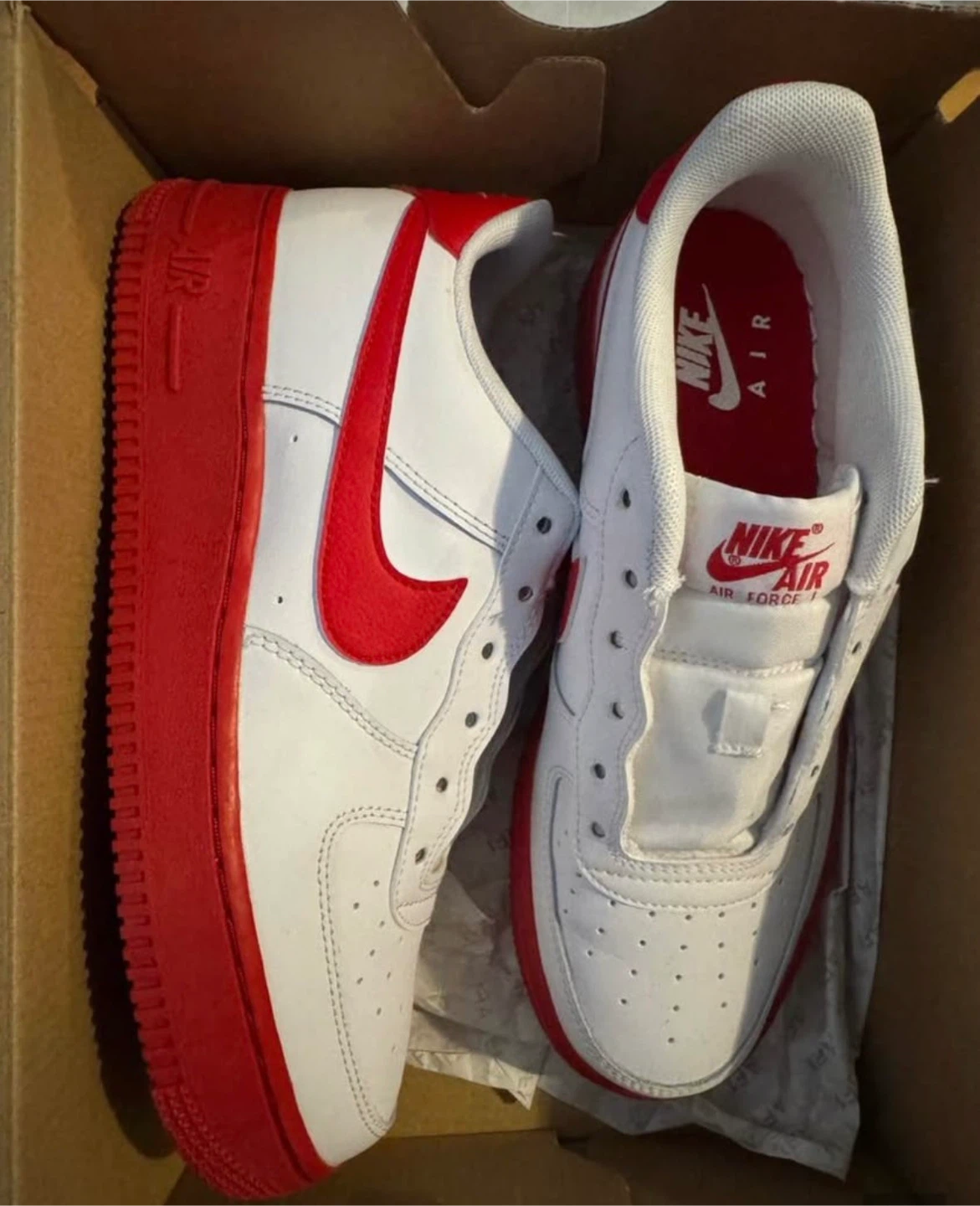 Nike Air Force 1 White and Red