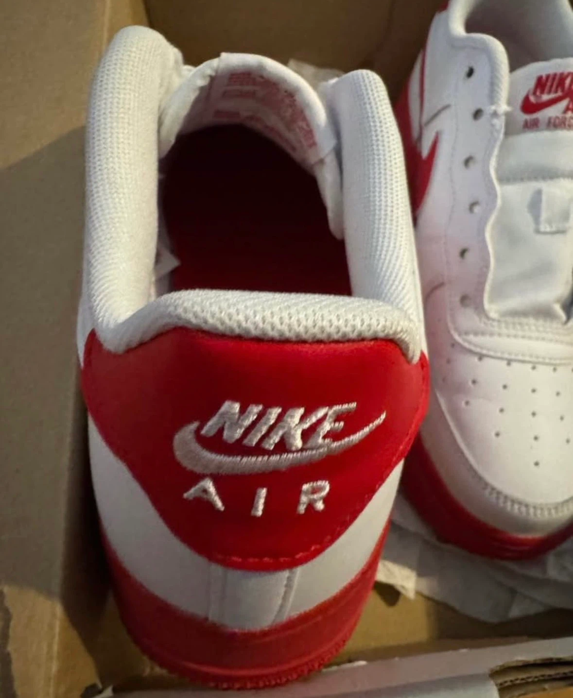 Nike Air Force 1 White and Red - photo 2