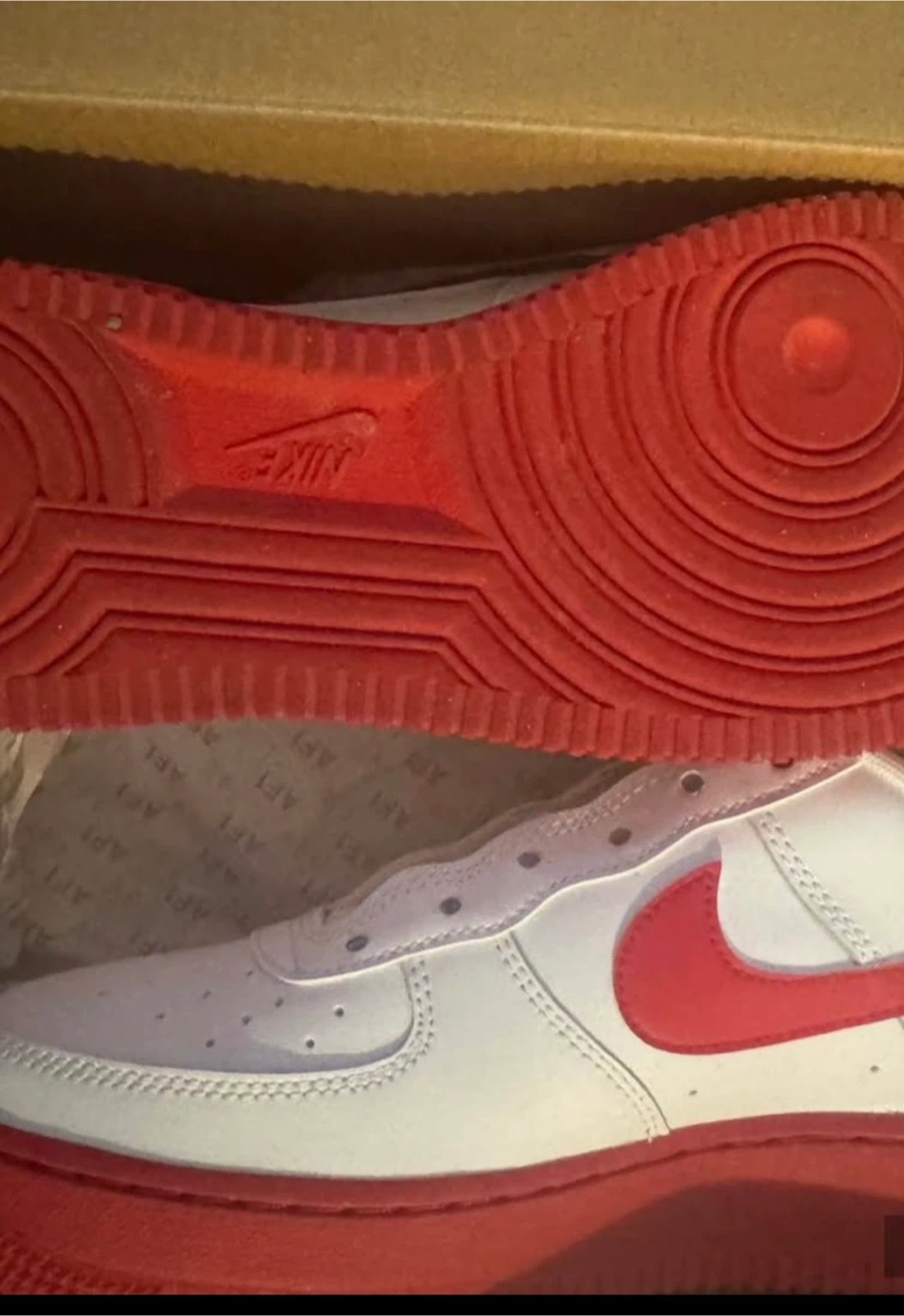 Nike Air Force 1 White and Red - photo 3