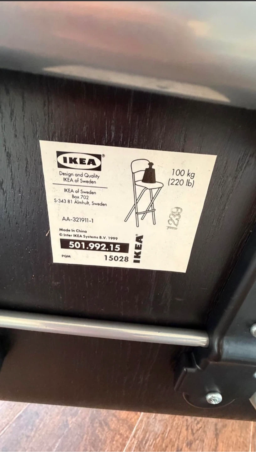 IKEA Franklin Folding Bar Stool - photo 5