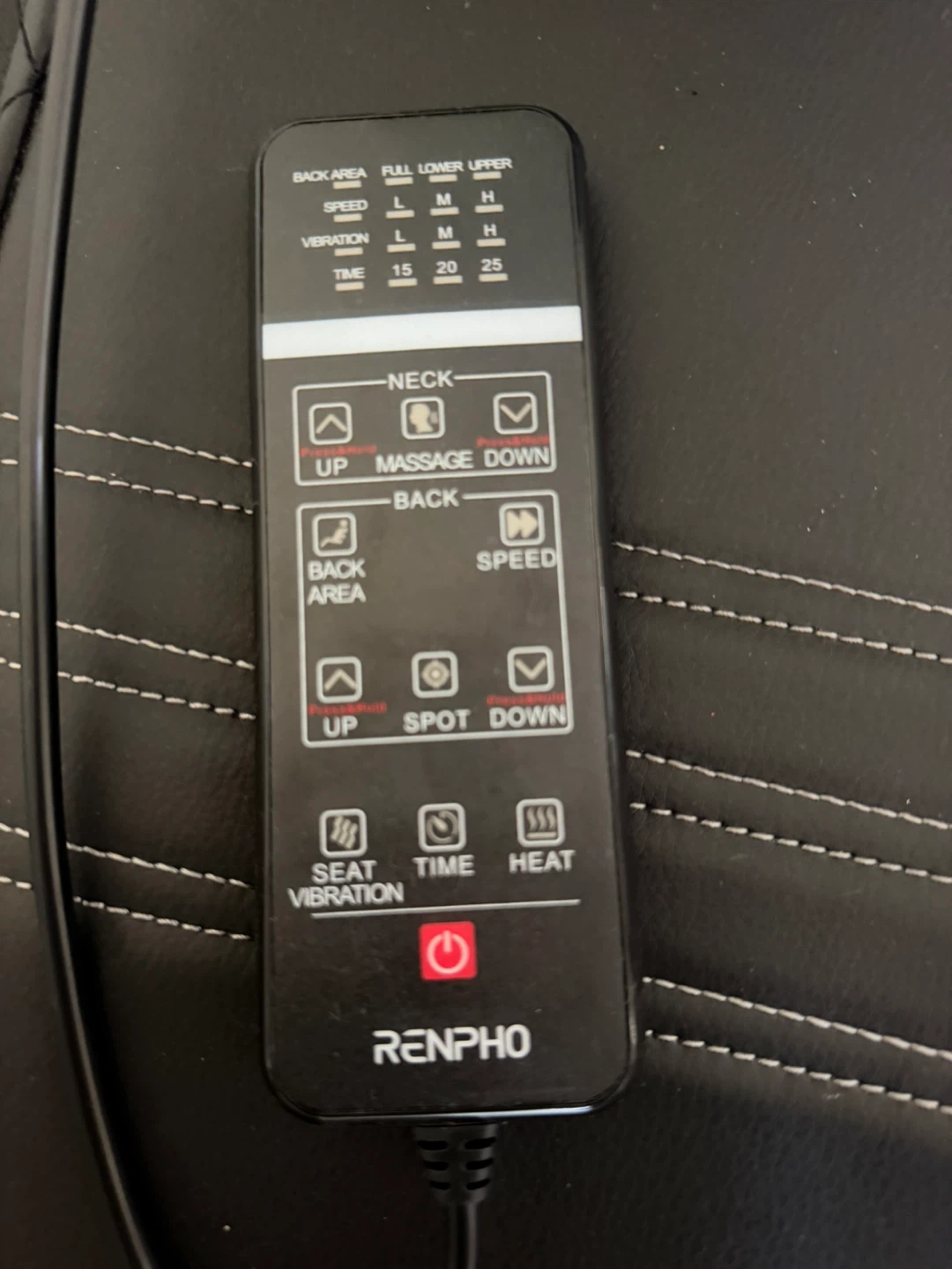 RENPHO Back and Neck Massage Seat Cushion - photo 5