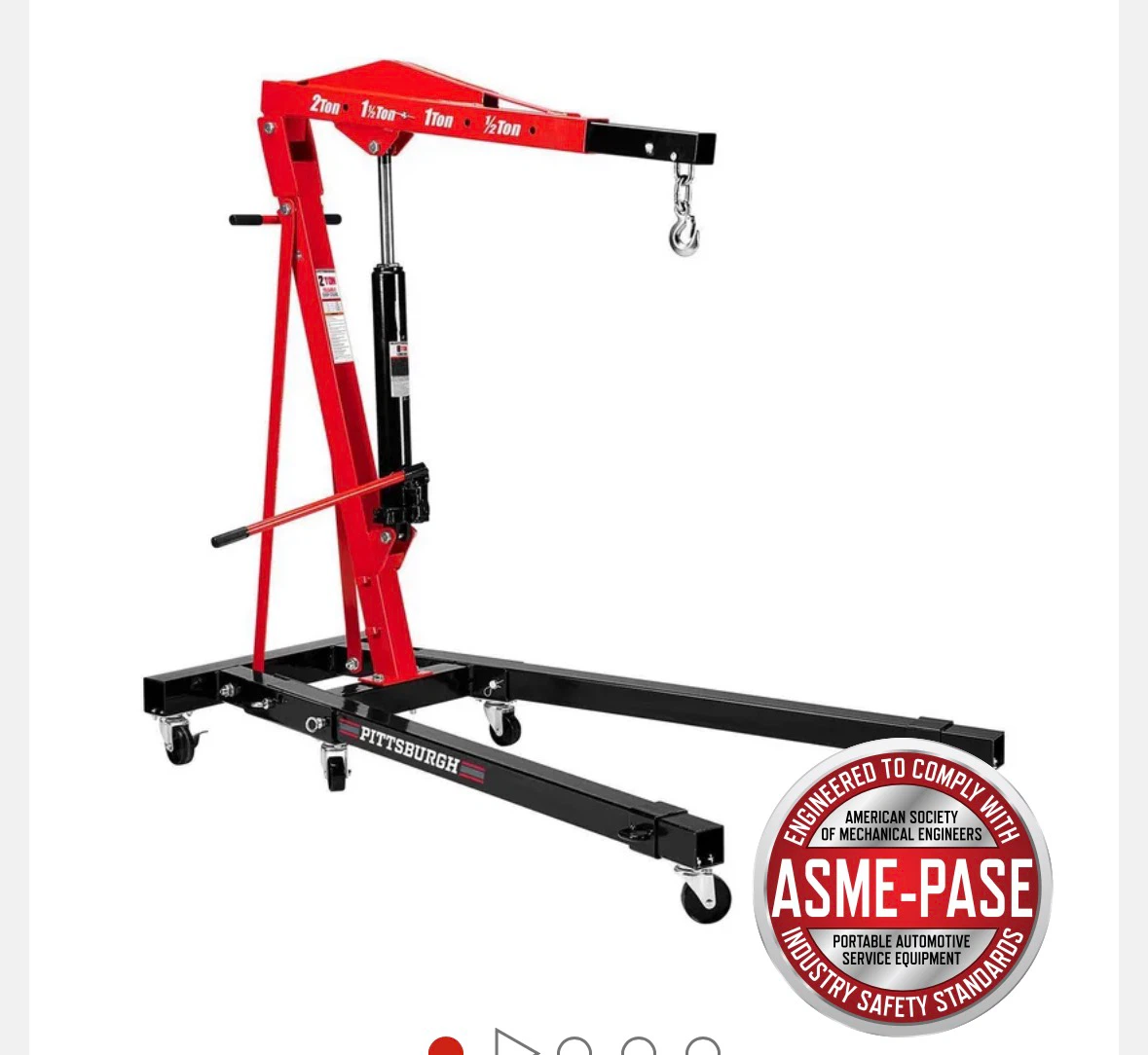 Pittsburgh 2 Ton Foldable Shop Crane