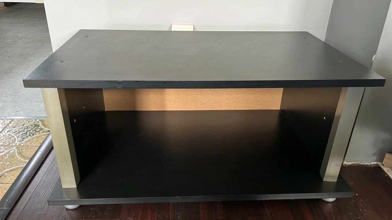 Black Media Console Table