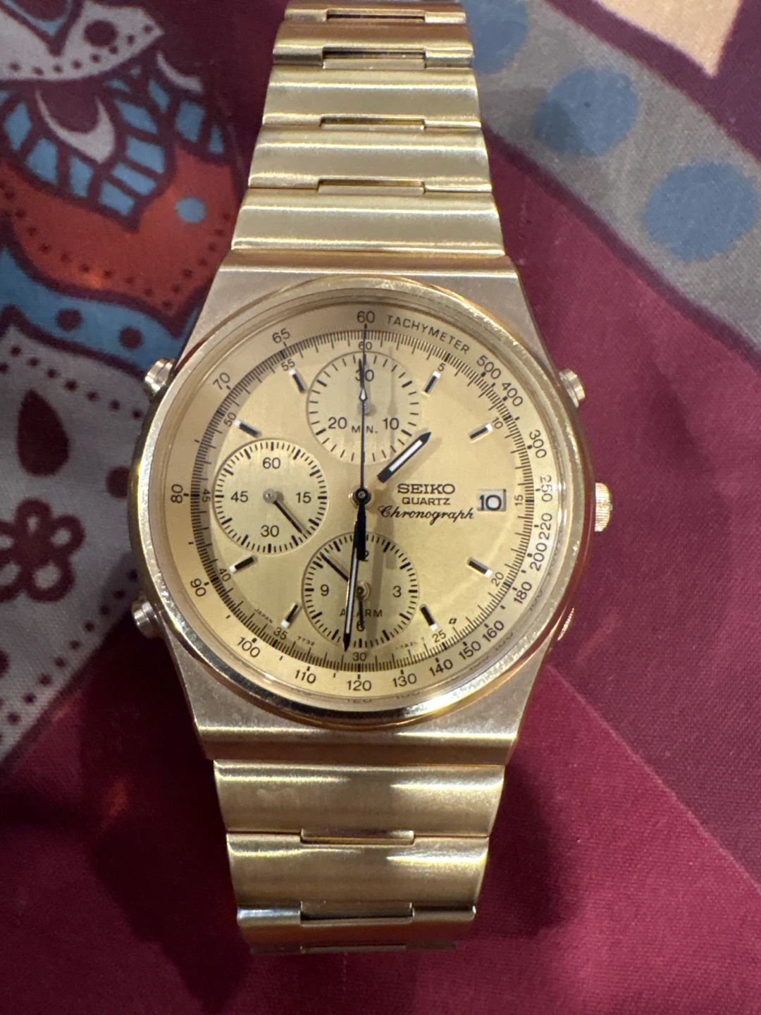 Vintage 1980s Seiko Chronograph Watch