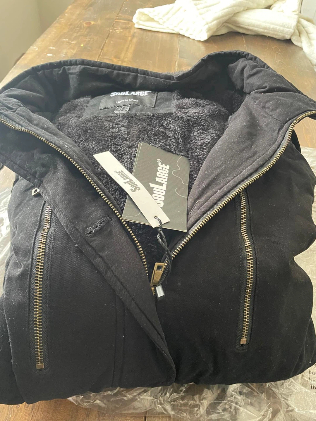 SoulLarge black hooded winter parka, size 4X - photo 4