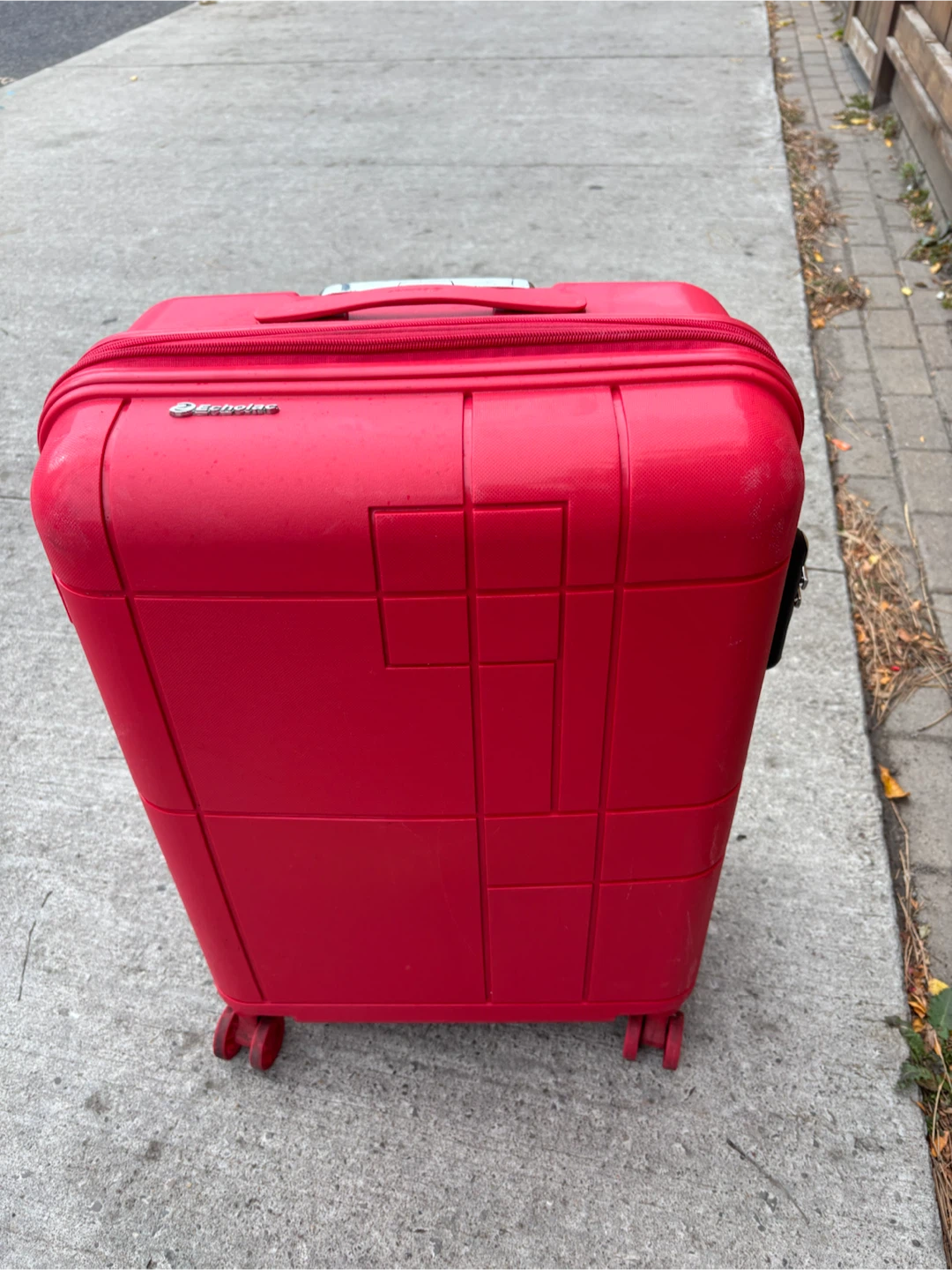 Medium Check in Echolac Red Spinner Luggage