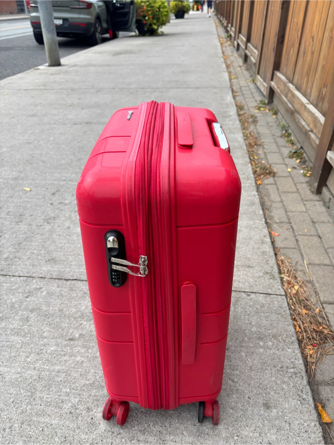 Medium Check in Echolac Red Spinner Luggage - photo 3