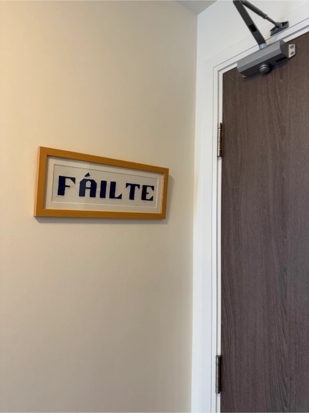 Fáilte Framed Needlepoint Wall Art