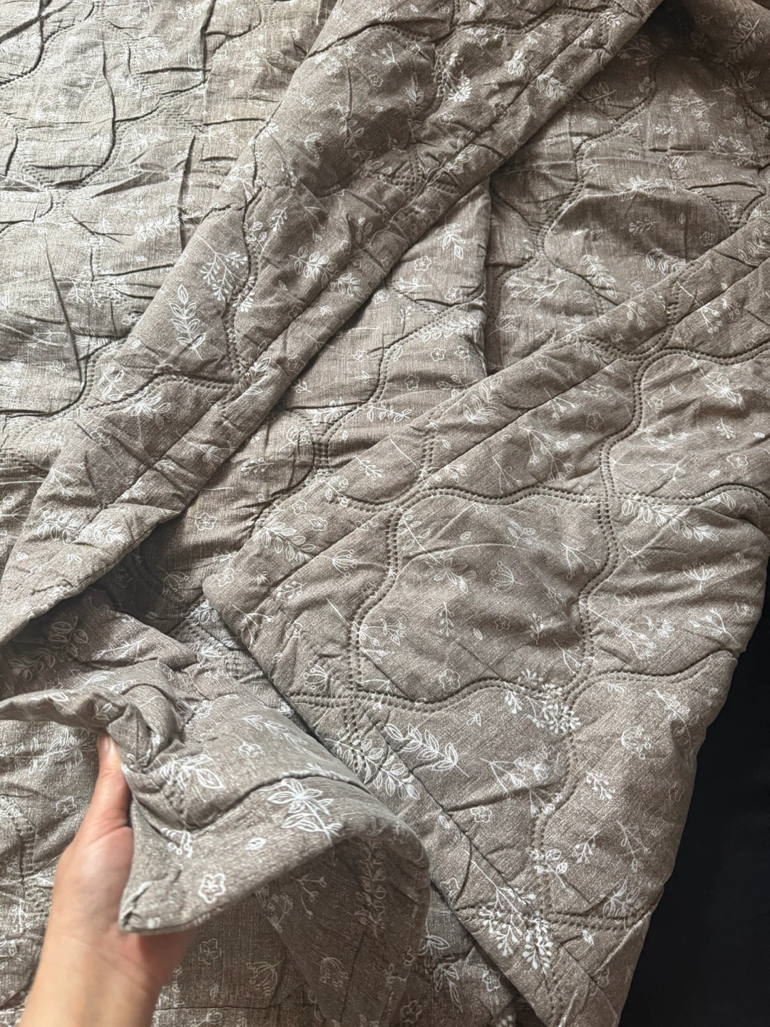 Floral Print Quilted Blanket - photo 3