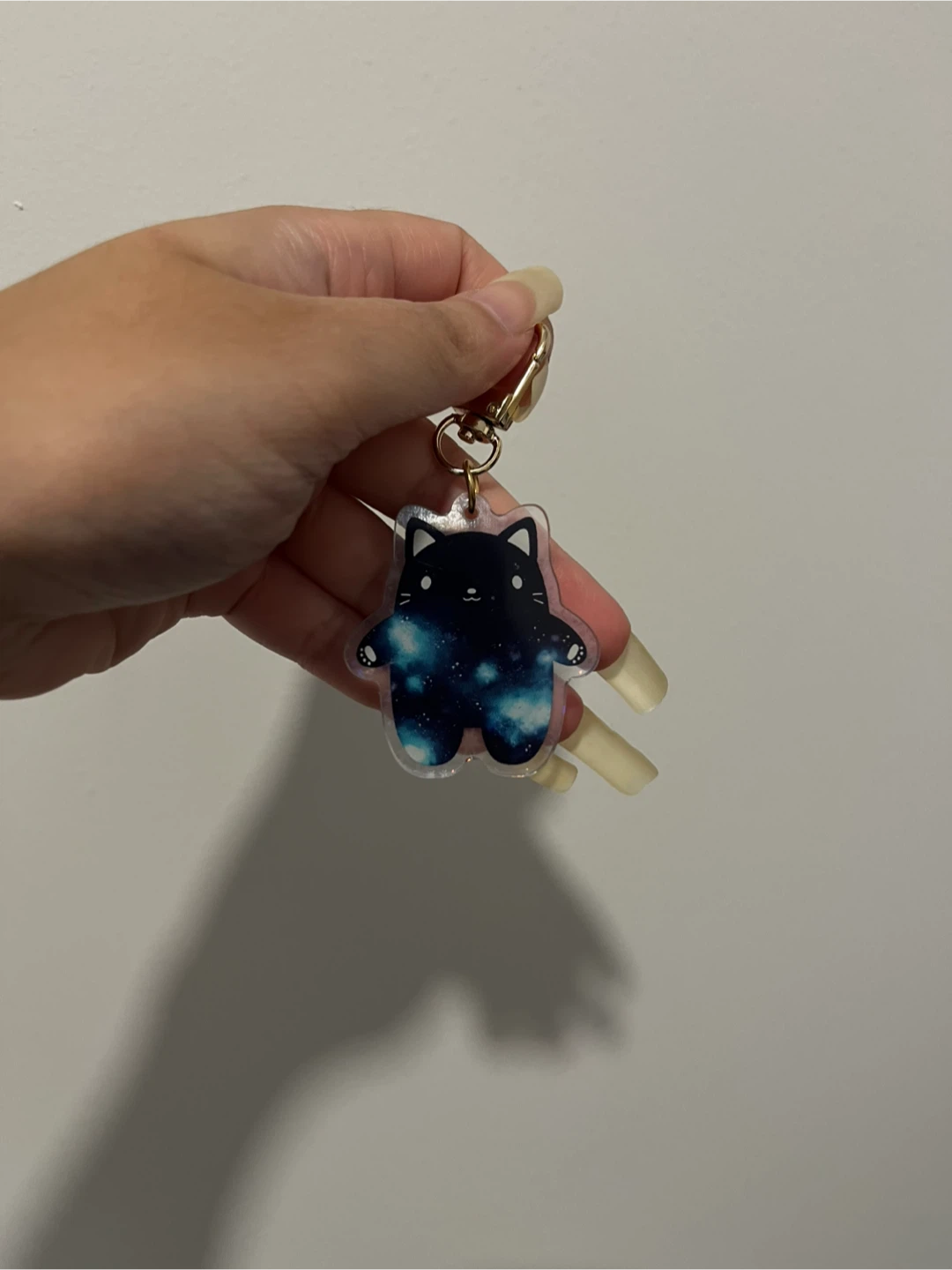 Galaxy Cat Acrylic Keychain - photo 2