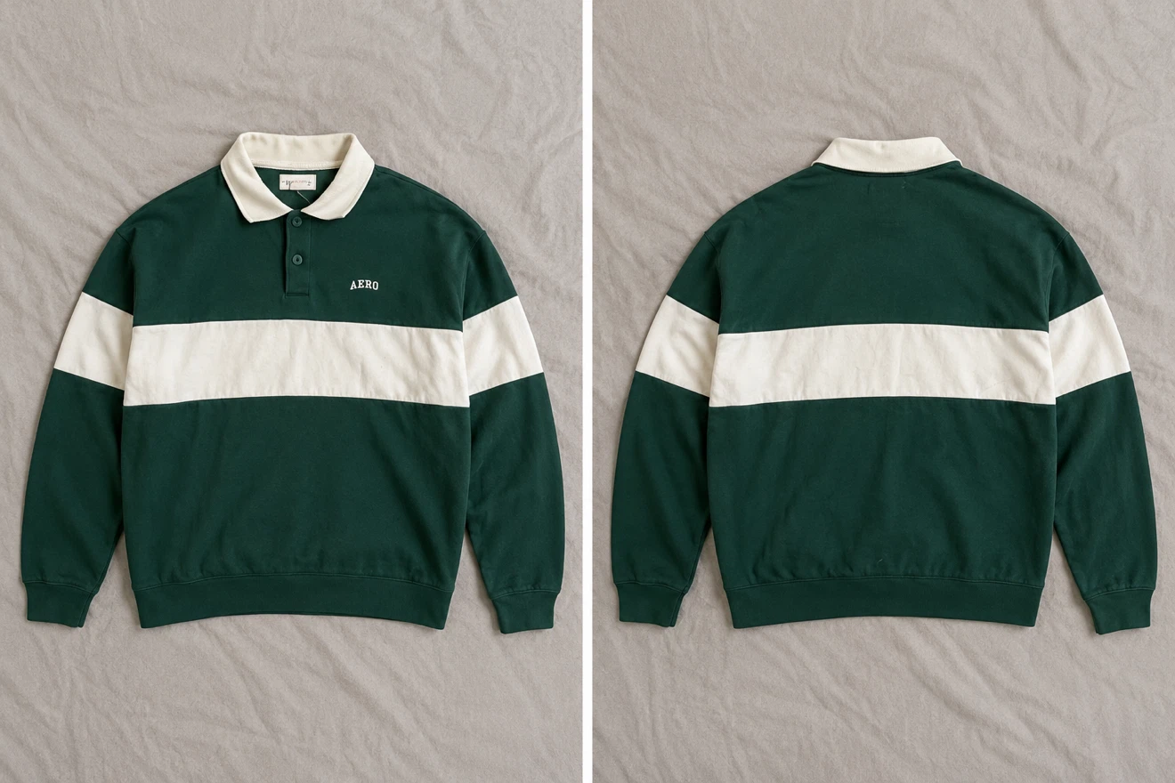 Aéropostale Long Sleeve Polo Shirt