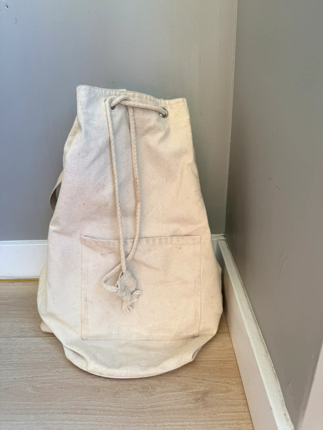 Canvas Drawstring Backpack