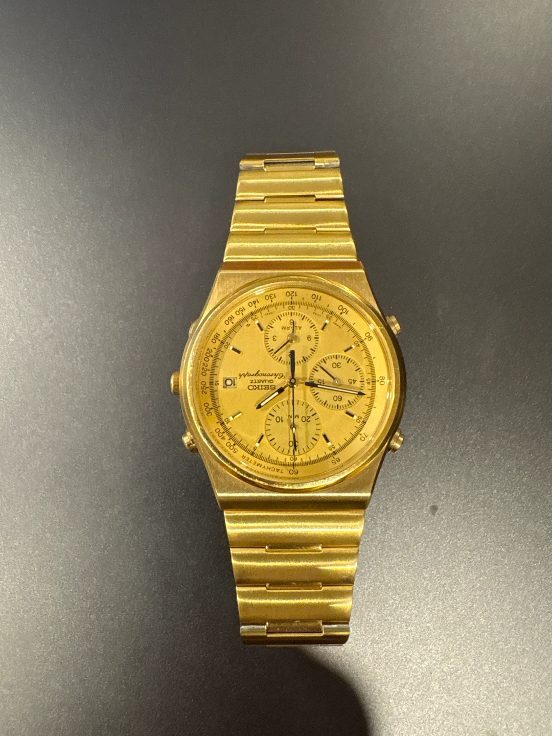 Vintage 1980s Seiko Chronograph Watch - photo 3